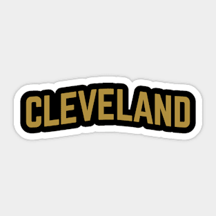 Cleveland City Typography Sticker